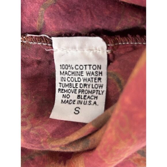 The Nu Vintage Womens Sz S Button Front Floral Roses embroidered Top - Picture 5 of 6